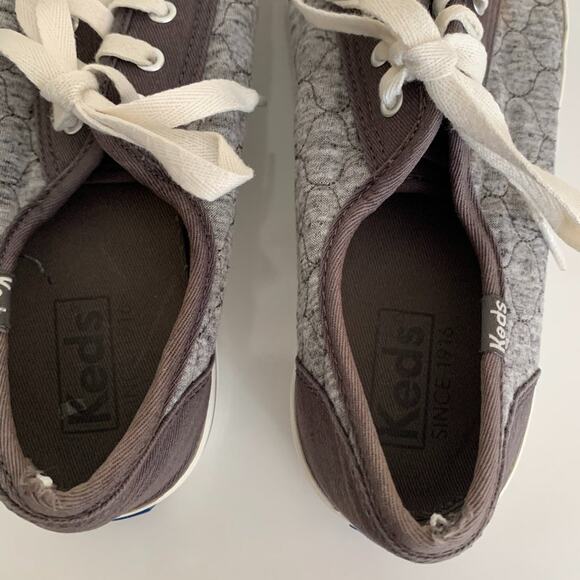 Keds Womens Size 8 Kickstart Quilted Gray Shoes Sneakers - Picture 5 of 16